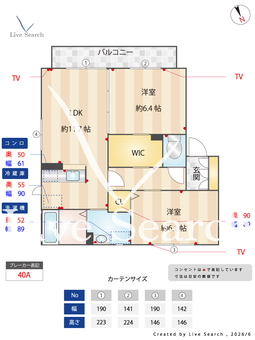 ラフィーネ水戸Ⅱ 202 【茨城県水戸駅】 の間取り図