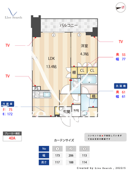 梅島レジデンス 201 【東京都梅島駅】 の間取り図
