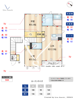 サンメゾン 201 【茨城県赤塚駅】 の間取り図