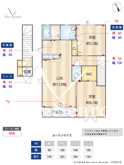 メゾン・ファシルA 201 【栃木県山前駅】 の間取り図