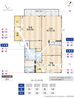 パルティールA 202 【群馬県駒形駅】 の間取り図