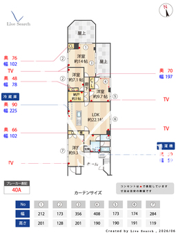 コンチェルト六町 402 【東京都六町駅】 の間取り図