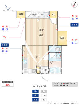 コーポ田代 202 【福岡県平尾駅】 の間取り図