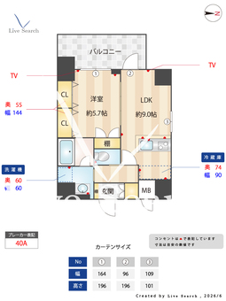 スプランディッド江坂駅前 505 【大阪府江坂駅】 の間取り図