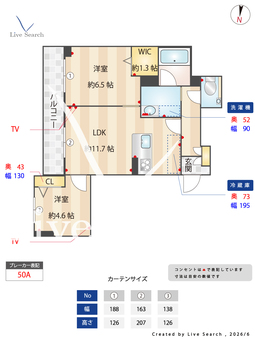 グランプレイス川越 301 【埼玉県川越駅】 の間取り図
