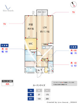 プレミストⅠ 203 【群馬県太田駅】 の間取り図