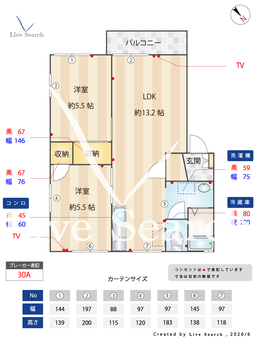 ラフォーレ福富Ⅲ C207 【栃木県東武線　福居駅】 の間取り図