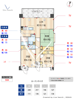 ダイアパレス北六甲 401 【兵庫県田尾寺駅】 の間取り図