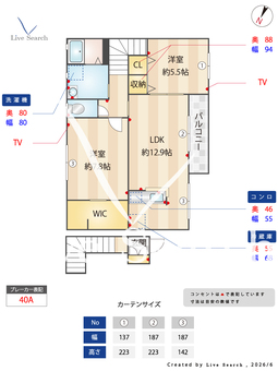 ヴィータ・ヴァロール 202 【栃木県宇都宮駅】 の間取り図