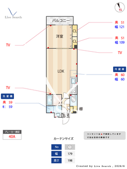 ミリアビタ船橋 202 【千葉県船橋駅】 の間取り図