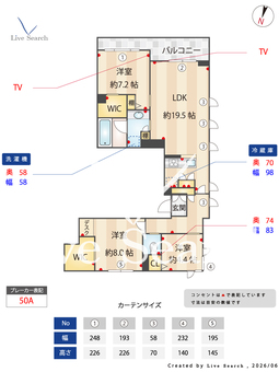 ベラフォレスタ　深沢 201 【東京都自由が丘駅】 の間取り図