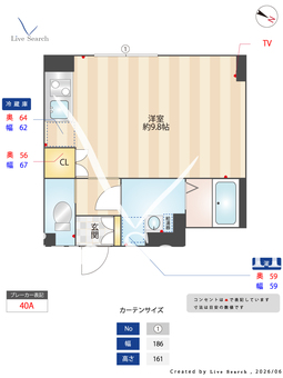 アバンティア中野新橋 302 【東京都中野新橋】 の間取り図