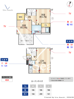 アバンティア中野新橋 402 【東京都中野新橋】 の間取り図