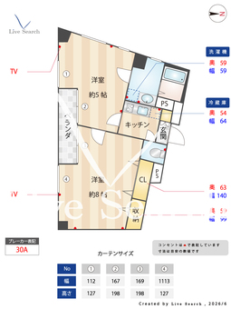 エルグランドイナⅡ 501 【東京都中野新橋駅】 の間取り図