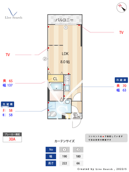 Branche高宮 406 【福岡県高宮駅】 の間取り図