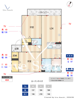 シャーメゾン新北野 301 【大阪府塚本駅】 の間取り図