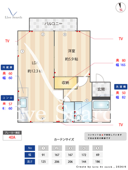 ラ．サルデーヌ 205 【和歌山県二里ヶ浜駅】 の間取り図