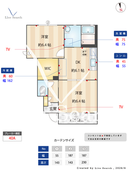 キャッスル 102 【栃木県足利駅】 の間取り図