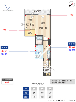 ルーチェ千種 205 【愛知県千種駅】 の間取り図
