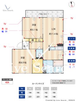 シャーメゾン有田 206 【和歌山県箕島駅】 の間取り図