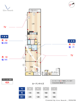 シャーメゾン　レピュート 0201 【大阪府放出駅】 の間取り図