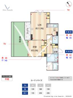 グランシャトー宮沢 101 【神奈川県相模鉄道本線　三ツ境駅】 の間取り図