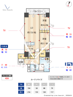 CLUB NEXUS薬院大通 1204 【福岡県薬院大通駅】 の間取り図