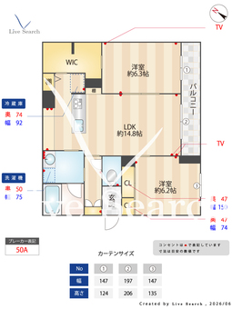 ベルクルー　Ⅲ 203 【埼玉県八潮駅】 の間取り図