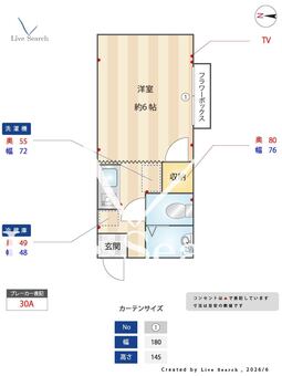 ビラ・サイワイ 203 【神奈川県南武線　鹿島田駅　徒歩1分】 の間取り図
