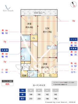 シャーメゾン彩都A 107 【和歌山県日前宮駅】 の間取り図