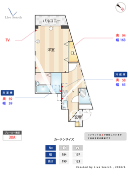 リバーシャイン 202 【千葉県千葉中央】 の間取り図