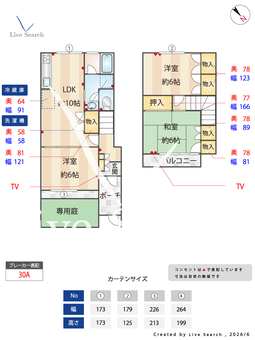 メゾンド　ソア D 【栃木県東武線　足利市駅】 の間取り図