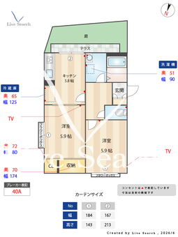 グレース阿倍野 102 【大阪府北畠駅】 の間取り図