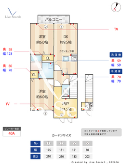 ソレアードB 202 【埼玉県川越線　指扇駅　徒歩16分】 の間取り図