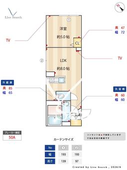 エルファーロ早稲田 301 【東京都早稲田】 の間取り図