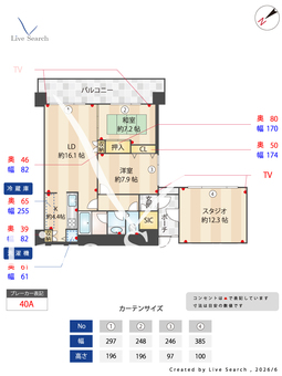 リングローブ 404 【福岡県千早駅】 の間取り図
