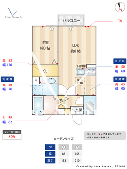 ブルーバウム 103 【栃木県小山】 の間取り図