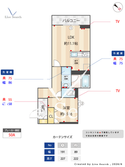 ボヌールカイエ 101 【埼玉県大宮駅】 の間取り図