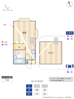 サンハイツ（大谷） 201 【茨城県羽鳥駅】 の間取り図