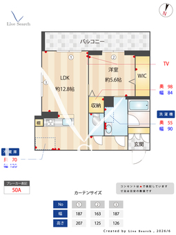 通町グランデ 206 【埼玉県本川越駅】 の間取り図