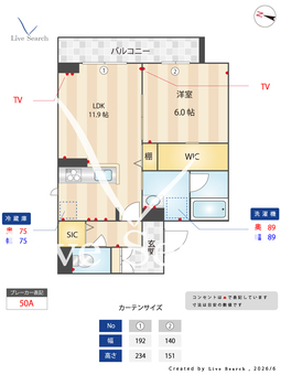 リッツリン 305 【埼玉県北大宮】 の間取り図