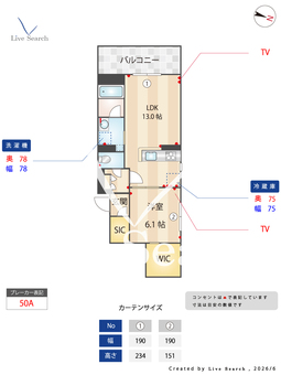 リッツリン 306 【埼玉県北大宮】 の間取り図