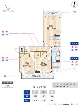 Maison Akira 205 【栃木県小山駅】 の間取り図