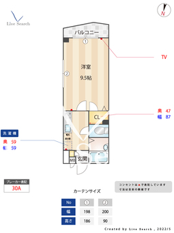 第3ゼニヤビル 303 【福岡県西新駅】 の間取り図