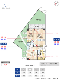 スプリングスクエア永福 101 【東京都永福町駅】 の間取り図