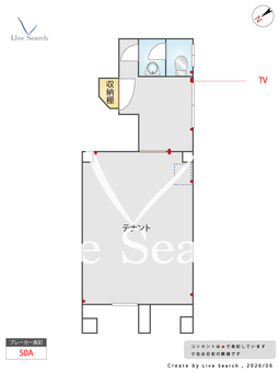 浅沼店舗 1階  【東京都東急大井町線　等々力駅】 の間取り図