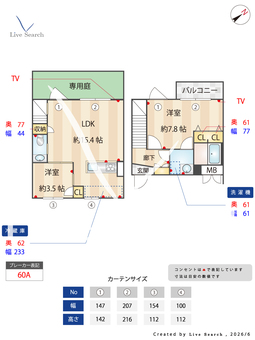 RA-ASHIYA 204 【兵庫県阪神本線芦屋駅】 の間取り図