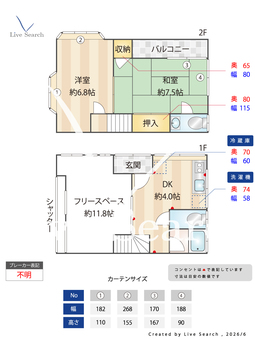灘区上野通4丁目テラスハウス（南棟）  【兵庫県阪急神戸線「王子公園」駅徒歩12分】 の間取り図