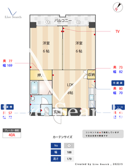 アンベール東天神 302 【福岡県天神駅】 の間取り図