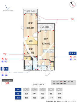 LaPerla目黒東山Ⅱ 306 【東京都池尻大橋】 の間取り図